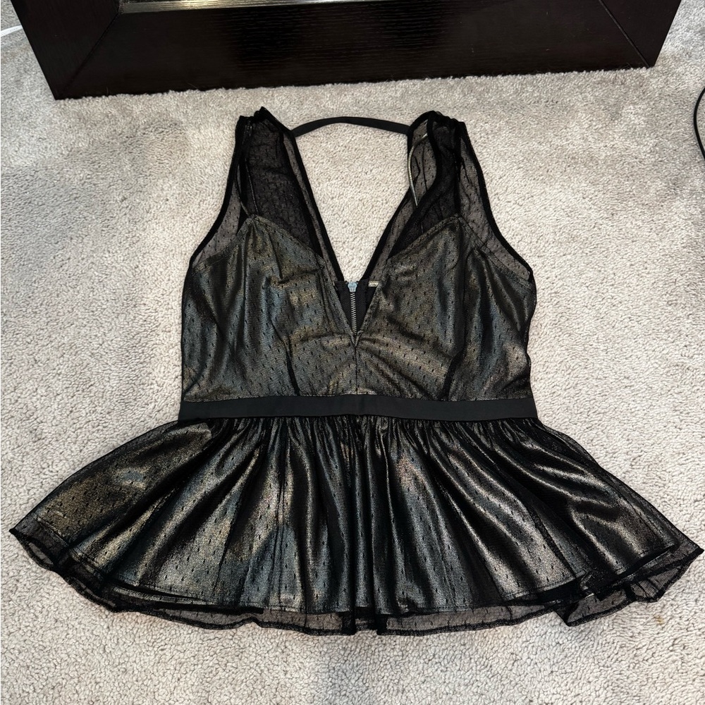Express black mesh dressy top 🖤